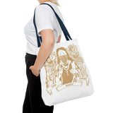 Gold Saint Mary Illustration Tote Bag — Bad Money Power Graphic Tote
