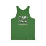 GMP God Money Power Metallic Tank Top — Graphic Motivational Sleeveless Shirt