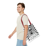 Iconic Madonna Tote Bag — 'God Money Power' Graphic All-Over Print
