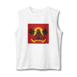 Muscle Tank — Retro 'God Money Power' Jesus Graphic Tank Top