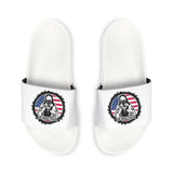 Men's Slide Sandals with American Flag Pit Bull Patch