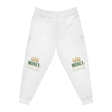 Athletic Joggers — "God Money Power" Inspirational Graphic Sweatpants
