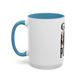 God Money Power-Coffee Mug — Skull Crown Gothic Accent Mug (11oz & 15oz)