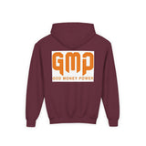 Youth Hoodie — GMP (God Money Power) Bold Orange Logo