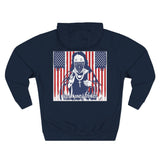 Patriotic 'God Money Power' Hoodie — Americana Flag Graphic Fleece Hoodie