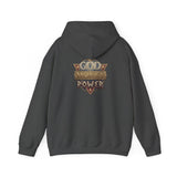 God Money Power Hoodie — Vintage Emblem Graphic Hooded Sweatshirt