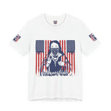God Money Power Tee — Patriotic Bandana Saint Graphic T-Shirt