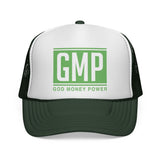 GMP Trucker Hat — "God Money Power" Mesh Snapback Cap