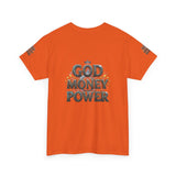 God Money Power Graphic Tee — Faith & Hustle Christian T-Shirt