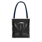 Angel Of Death Grim Reaper Wings Tote Bag — Gothic Scythe Design