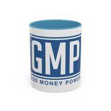 Coffee Mug — GMP (God Money Power) Blue Accent Ceramic Mug