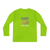 Youth Long Sleeve Tee — GMP GOD Money Power Graphic