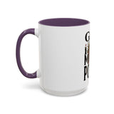God Money Power-Coffee Mug — Skull Crown Gothic Accent Mug (11oz & 15oz)