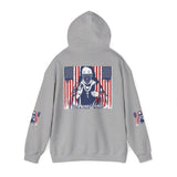 Patriotic Boxer Dog Hoodie — 'God, Money, Power' Americana Pullover