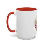 God Money Power Accent Coffee Mug — Motivational Faith & Wealth Design (11/15 oz)