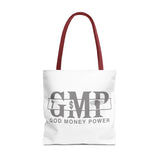 GMP "God Money Power" Printed Tote Bag — Faith & Finance Canvas Tote