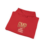 GMP Crest Hoodie — White Gold Logo Pullover