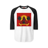 Raglan Shirt - 'Good Vibes Only' Tropical Sunset Graphic