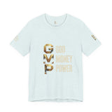 GVP 'God Money Power' Graphic Tee – Gold Lettering Christian Streetwear