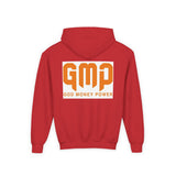 Youth Hoodie — GMP (God Money Power) Bold Orange Logo