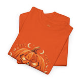 Halloween Jack-O'-Lantern Tee — GMP “God Money Power” Pumpkin Graphic Shirt