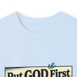 Long Sleeve Tee — “Put GOD First, Hustle for the MONEY, Put Yourself in POWER” Inspirational Graphic