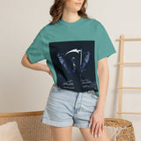 Angel Of Death- Reaper Angel Graphic T-Shirt – Dark Gothic Scythe Design