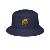 Embroidered "Good Vibes" Bucket Hat — Retro Floral Logo Sun Hat
