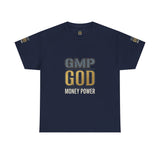 GMP GOD Money Power T-Shirt — Bold Gold Logo Tee