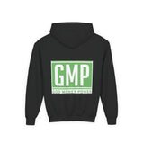 GMP Youth Hoodie — 'God Money Power' Green Logo Pullover