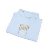 GMP Crest Hoodie — White Gold Logo Pullover