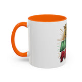 God Money Power Accent Coffee Mug — Bold Motivational Religious Coffee Cup (11/15oz)