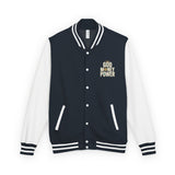 Letterman Jacket — 'Did I Just Say Power?' Retro Varsity Jacket