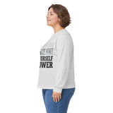 Long Sleeve Tee — "Put God First, Hustle for the Money, Put Yourself in Power" Inspirational Faith & Hustle Top