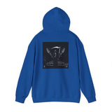 Angel Of Death Hoodie — Gothic Black & White Graphic Sweatshirt