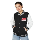 Letterman Jacket — GMP "God Money Power" Red & White Varsity