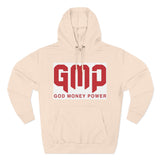 GMP 'God Money Power' Hoodie – Bold Red Logo Fleece Pullover