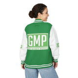 Letterman Jacket — GMP 'God Money Power' Black & White Varsity Jacket