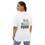 God Money Power Tee — Graphic Oversized Boxy Shirt