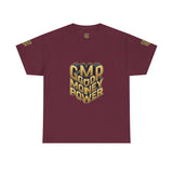T-Shirt — Gold 3D 'Good Money Power' Graphic Tee