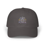 Classic Dad Cap – 'God Money Power' Embroidered Baseball Hat