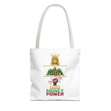 God Money Power Tote Bag — Christian Faith & Prosperity Graphic Tote