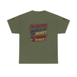Inspirational Graphic Tee — "Put God First, Hustle for the Money, Put Yourself in Power"