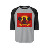 Raglan Shirt - 'Good Vibes Only' Tropical Sunset Graphic