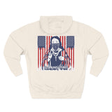 Patriotic 'God Money Power' Hoodie — Americana Flag Graphic Fleece Hoodie