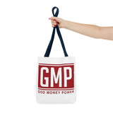 GMP Tote Bag — God Money Power Red Logo All-Over Print Tote