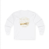 Long Sleeve Tee — “Put God First, Hustle for the Money” Inspirational Faith Shirt