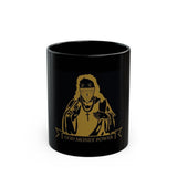 God Money Power Black Mug — 11oz/15oz Ceramic Coffee Cup