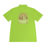 God Money Power Pyramid Polo — Men's Spiritual Graphic Sport Polo