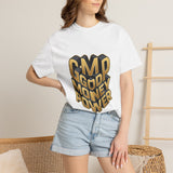 Good Money Power Graphic Tee — GMP 3D Gold Lettering T-Shirt